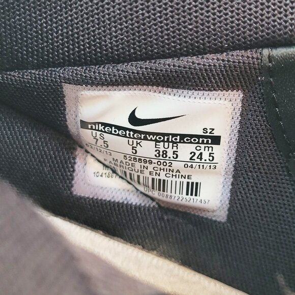 Nike Dunk Sky-Hi Wedge Heel Black/White Women's Sneakers 528899-002 - Size 7.5 - Picture 9 of 9